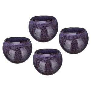 Unique Bargains Ceramic Traditional Handmade Elegant Tea Cup Set 4 Pcs - 1 of 4