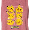Women's Pokémon Pikachu Grid Graphic Racerback Tank - Heather Mauve - Small - 2 of 3