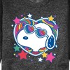 Men's - Peanuts - Snoopy Groovy Heart Graphic Fleece Sweatshirt - 2 of 4