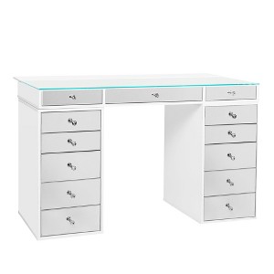 Impressions Vanity SlayStation® Plus 2.0 Mirrored Tabletop + Vanity Mirror + 5 Drawer Units Bundle - 1 of 4