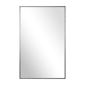 MAYEERTY 57 inch Full Length Mirror Rectangle Aluminum Alloy Frame Leaning Hanging Dressing Mirror Black - 1 of 4