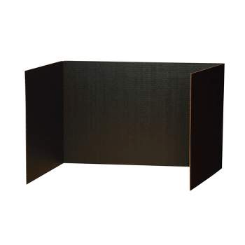 Pacon Recycled Privacy Board, 48 x 16 Inches, Black, Pack of 4