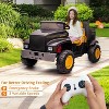 24V Kids Ride-on Truck Car with Remote Control Electric UTV Vehicle with Dump Bed, 3 Speeds, 2 Seats Best Gift for Boys Girls - 3 of 4