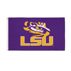 NCAA Louisiana State University Flag with Grommets, 3'x5' LSU Tigers Outdoor College Flags & Banners for Garden Patio Indoor Wall Décor - 1 of 4
