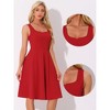 Allegra K Women's Sweetheart Neck Sleeveless Fit and Flare Swing Dress - 2 of 4