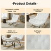 NicBex Velvet Glider Rocking Chair, Upholstered Nursery Armless Rocking Chair with High Back, Modern Rocking Chair, Bedroom Nursing Chair - 4 of 4