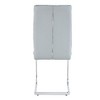 CAVINAS Modern Luxury Simple Arch Chair, PU High Resilience Dining Chair with Crazy Horse Texture and Arched Metal Leg - 3 of 4