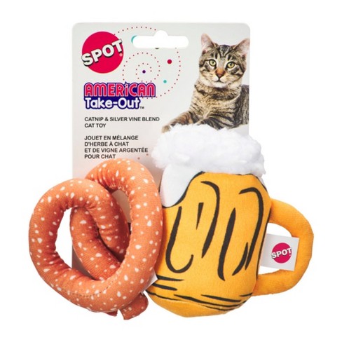 SPOT Ethical Products American Take Out 2 Pack Cat Toy Assorted