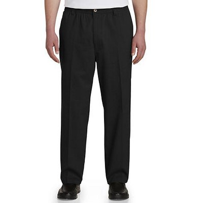 black elastic waist pants