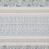 Grungis 72x72 Inch Cotton Shower Curtains with 12 Button Holes at the Top and Printed and Pieced Multi Pattern Design for Bathroom - 3 of 4