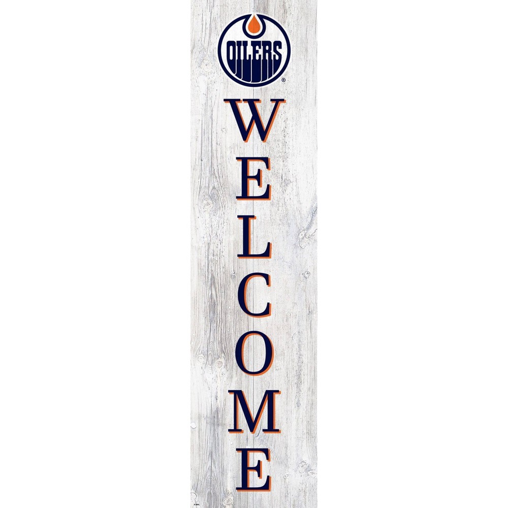 Photos - Wallpaper NHL Edmonton Oilers 48" Welcome Leaner