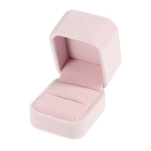 Unique Bargains Luxury Suede Jewelry Ring Box 1 Pc - 1 of 4
