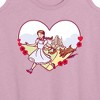 Women's - Wizard of Oz - Dorthy And Toto Heart Graphic Racerback Tank - 2 of 4