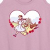 Women's - Wizard of Oz - Dorthy And Toto Heart Graphic Racerback Tank - image 2 of 4