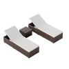 WestinTrends 3-Piece Outdoor Wicker Chaise Lounge Set with Side Table - 3 of 3
