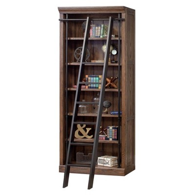 Avondale Rustic Brown Oak 8' Tall Adjustable Bookcase