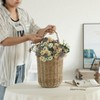 Vintiquewise Decorative Woven Natural Seagrass Storage Basket with Built in Woven Handles - 3 of 4