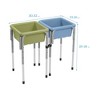 ECR4Kids 2-Station Sand and Water Adjustable Play Table, Sensory Bins - 2 of 4
