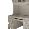 88" Dresden Desks Bone White Finish - Acme Furniture: Claw Feet, Decorative Moldings, Storage Hutch - 3 of 4