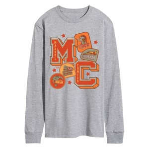 Men's - Marvel - Mc Collegiate Patches Long Sleeve Graphic T-Shirt - 1 of 3