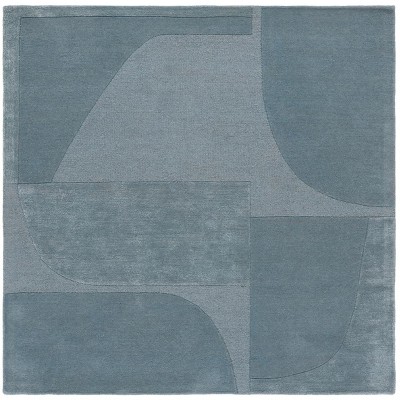 Fifth Avenue FTV252 Handmade Tufted Area Rug - Blue - 6'-0" x 6'-0" Square - Safavieh