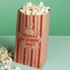 Big Dot of Happiness Movie Night Thanks for Popping Over Popcorn Bags, Favor Snack Treats, Free-Standing Individual Kraft Brown Paper Bags - 25 Count - 2 of 4