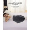 5 Lbs Weighted Blanket, 23x 29, Cozy Gray Velvet for Relaxation Travel - 3 of 4