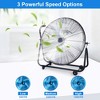 BestParts 30-Inch Floor Fan, High-Velocity Industrial Fan with Roll Booster, Adjustable Tilt, Black - 3 of 4