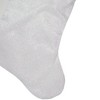 Northlight 20.5" Iridescent Glitter Snowflake Print Christmas Stocking with Faux Fur Cuff - 3 of 4