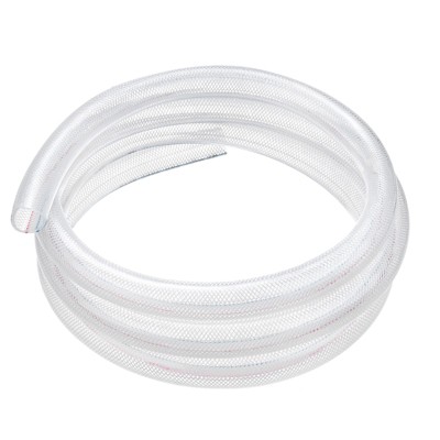 Unique Bargains Clear Braided Tube PVC High Pressure Industrial Tubing 1 Pc