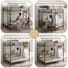 Full Over Twin Bunk Bed with Desk, Charging Station and Storage Shelves - 4 of 4