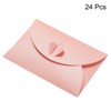 Unique Bargains Mini Envelopes Heart Clasp Cute Present Card Holder for Wedding Greeting Party 50Pcs - 3 of 4