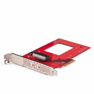 StarTech.com U.3 to PCIe Adapter Card, PCIe 4.0 x4 Adapter for 2.5" U.3 NVMe SSDs, Model PEX4SFF8639U3 - 1 of 4