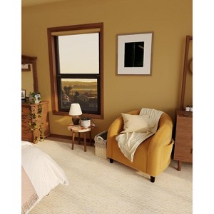 Accent Chair Club Chair Cozy Armrest Upholstered Barrel Chair with Solid Legs for Living Room Bedroom Study Waiting Room - 1 of 4