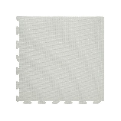 Solid Gray EVA Foam Interlocking Puzzle Play Mat