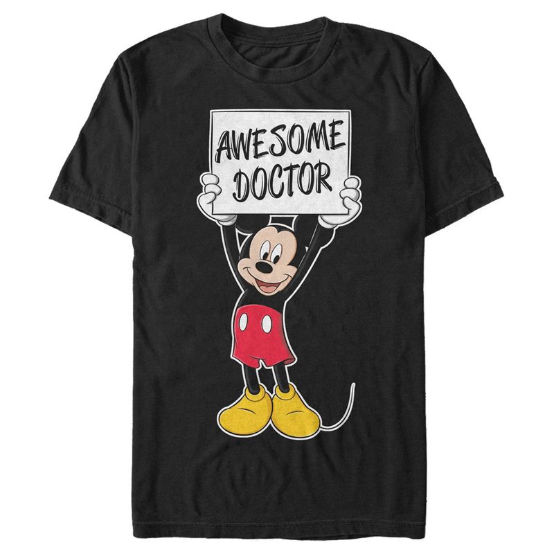 Men's Mickey & Friends Awesome Doctor Sign Mickey T-Shirt, 1 of 6