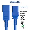 SANOXY 2ft 12 AWG 20A 250V Heavy Duty Power Cord (IEC320 C20 to IEC320 C19), Blue - 4 of 4