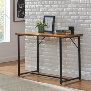 NicBex Narrow Console Table,Stylish Minimalist Entryway Table,Modern Couch Table for Living Room,Brown - 1 of 4