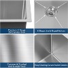 Coucheta Drop In Double Bowl Kitchen Sink,16 Gauge Stainless Steel with Noise Proof Pad, Dish Drying Grid, Roll-Up - 3 of 4