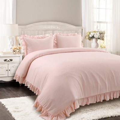 3pc King Reyna Comforter Set Blush - Lush Décor : Target