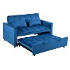 Racxily 3-in-1 Pull Out Couch Bed with Reclining Backrest and Pillows, Sofabed Chair Full Convertible Sleeper Loveseat for Living Room, Home or Office - 4 of 4