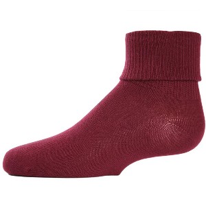 Memoi Kids' Triple Roll Cotton Blend Ankle Socks - 1 of 2