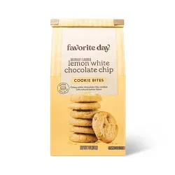 Lemon White Chocolate Chip Cookie Bites - 8oz - Favorite Day™