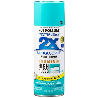 Rust-Oleum 12oz 2X Painter&#39;s Touch Ultra Cover High Gloss St. Tropez Spray Paint