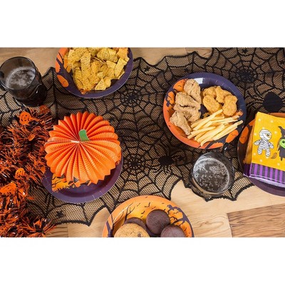 Juvale 2-Pack Halloween Spooky Spider Web Lace Table Runner - Thumbnail 3