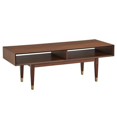 Janice Mid-Century Modern Cocktail Table Walnut - angelo:HOME