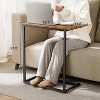 C-shaped End Side Coffee Tray Sofa Table Laptop TV Snack Stand, Metal Frame, Suitable for coffee tables, sofas, living rooms, bedrooms - 2 of 2