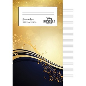 Manuscript Paper - (Music Gifts & Composition Books) by  Young Dreamers Press (Paperback) - 1 of 1