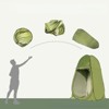 DSVIMOY Pop Up Camping Shower Tent, Privacy Tents, Portable Toilet Tent, Outdoor Dressing Room, Foldable Camp, Green, 47.24"*47.24"*82.68" - 2 of 4