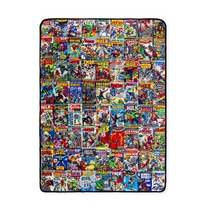 Surreal Entertainment Marvel Comics Covers Fleece Throw Blanket | 45 x 60 Inches - 1 of 4